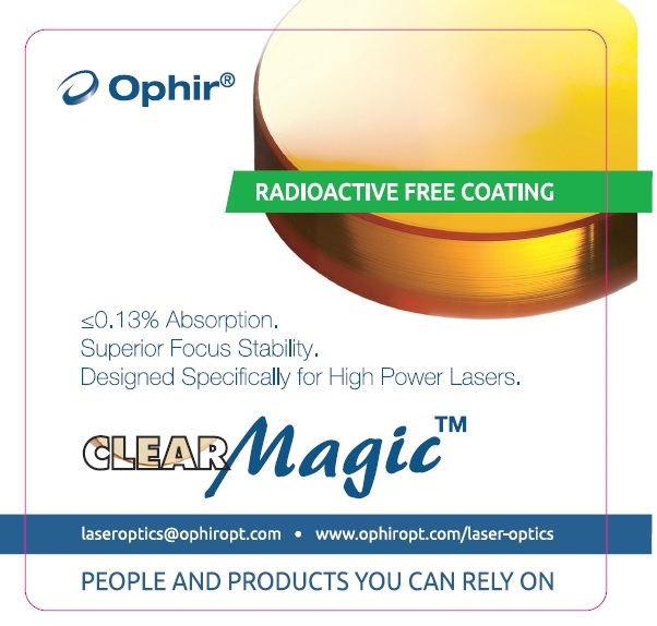 60991-ULA Clear Magic Lens ZnSe Diameter 2.0" Focus Lengte 5.0" Kantdikte 9.65mm Thorium Vrij